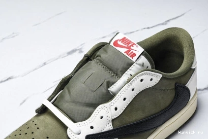 1 Low OLIVE  Jordan x Travis Air Scott 1027